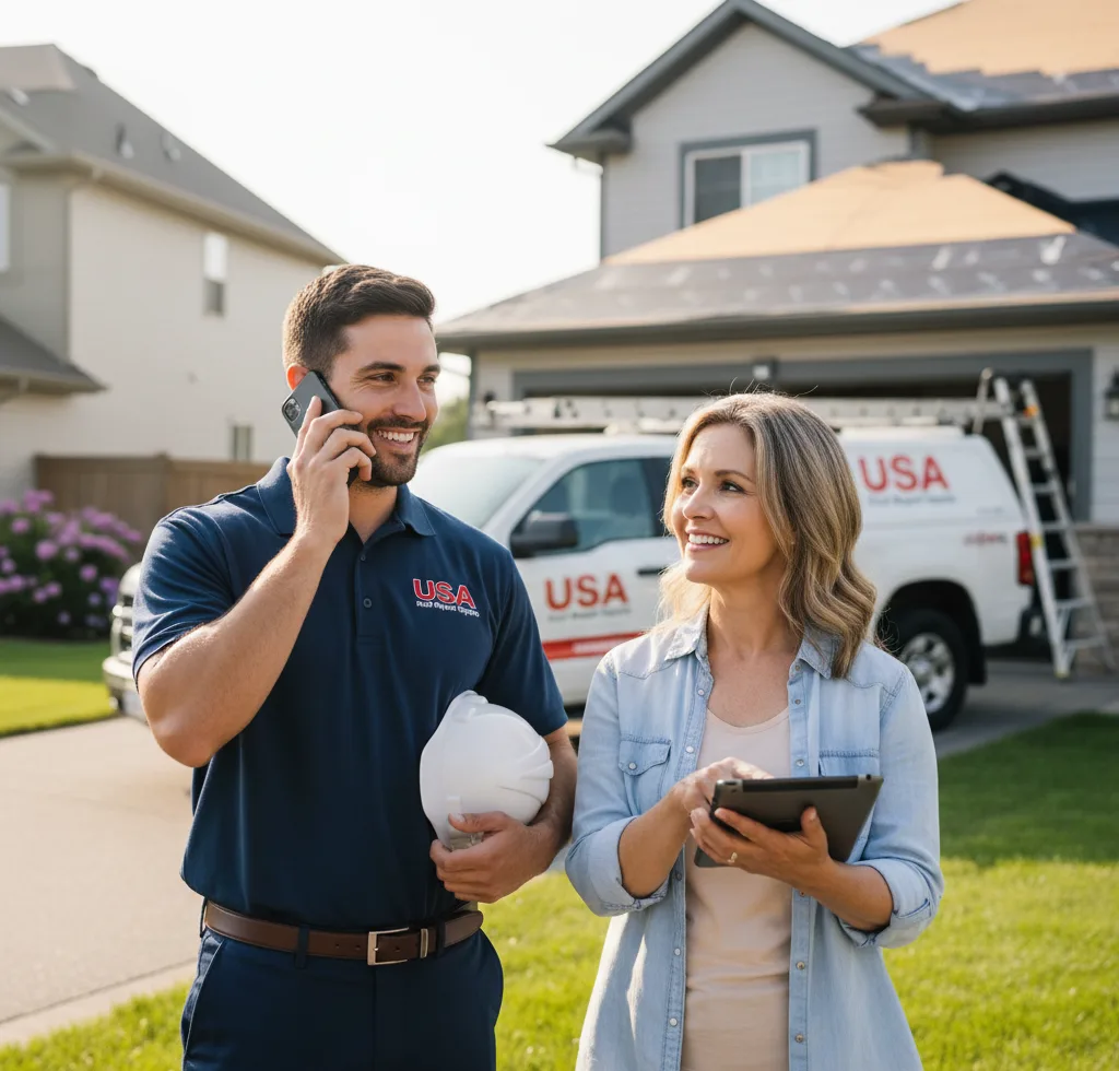 USA Roof Repair Experts customer support in Traverse City